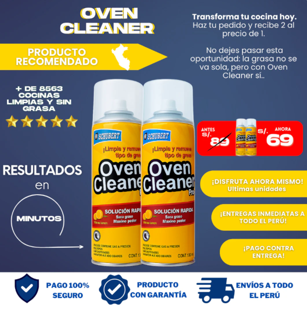 (2X1) OVEN CLEANER - ESPUMA QUITA GRASA- 001