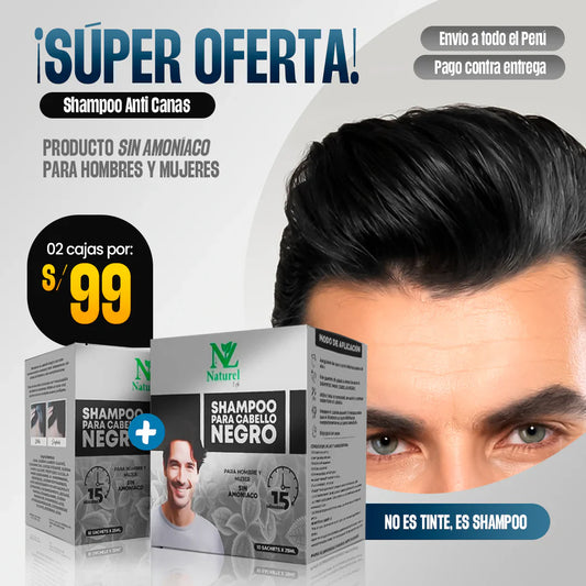 Naturel Life – Shampoo Cubre Canas (Pack x10)